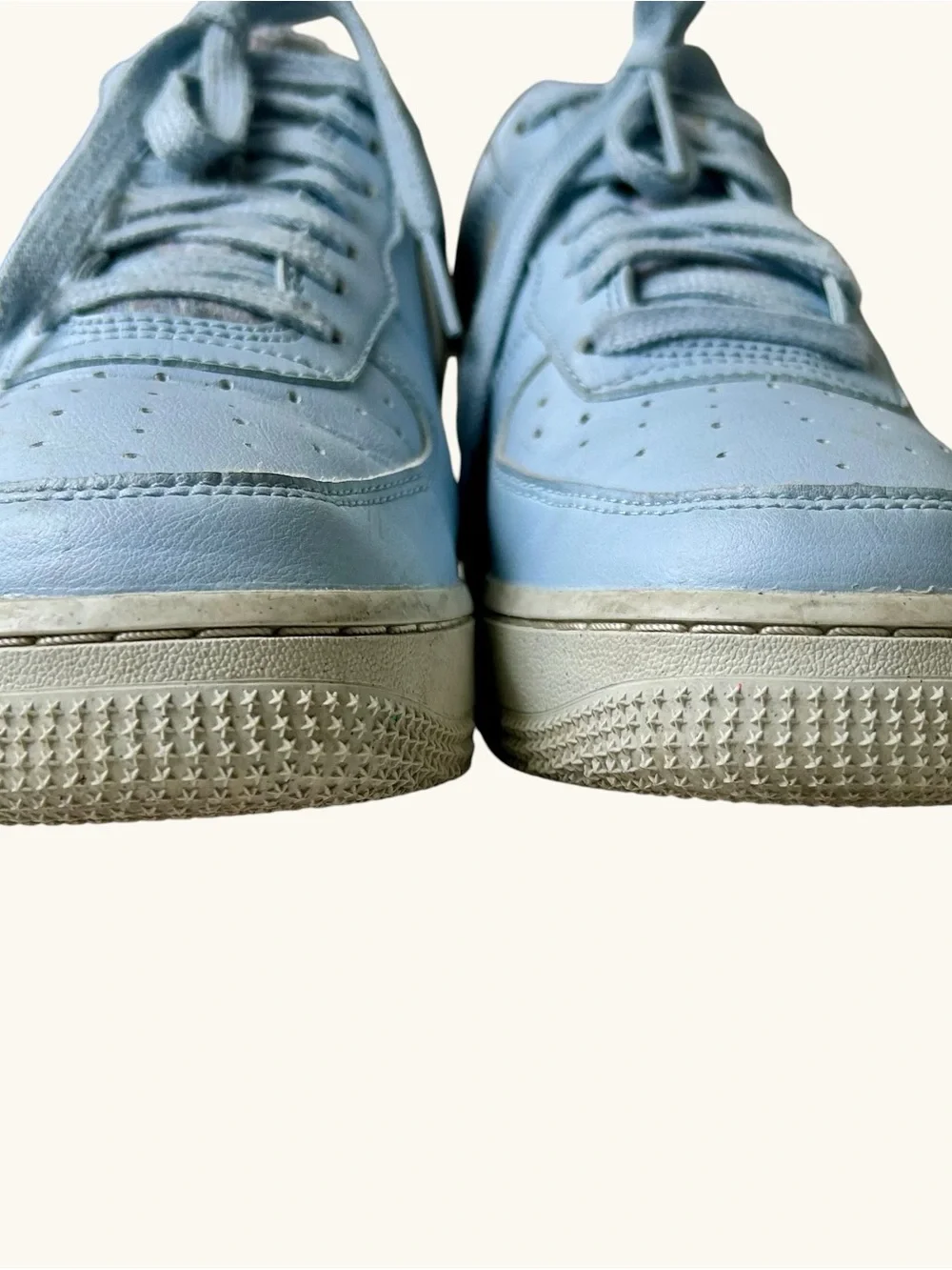 Nike AF1 Next Nature Light Blue Recycled Wool/Felt Swoosh Women’s 7.5